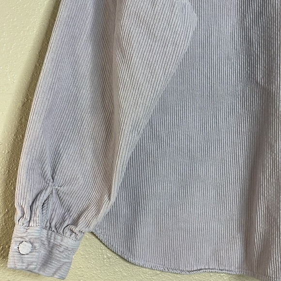 Double Zero Women’s Oversized Corduroy Button-Up Shacket – Lavender Sz S/M - Picture 9 of 12